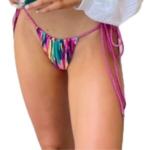 NWT BYDEE Australia Women’s Colorful String Bikini Bottom